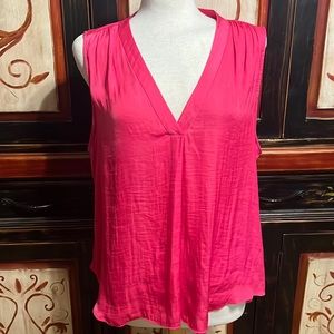 Vince Camuto hot pink sleeveless blouse
